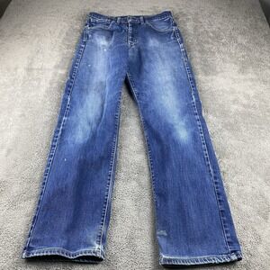 Levis Straight Leg Jeans Mens 30x30 Blue Medium Wash Mid Rise